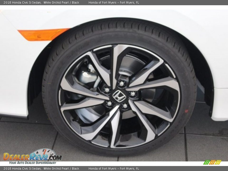 2018 Honda Civic Si Sedan White Orchid Pearl / Black Photo #12
