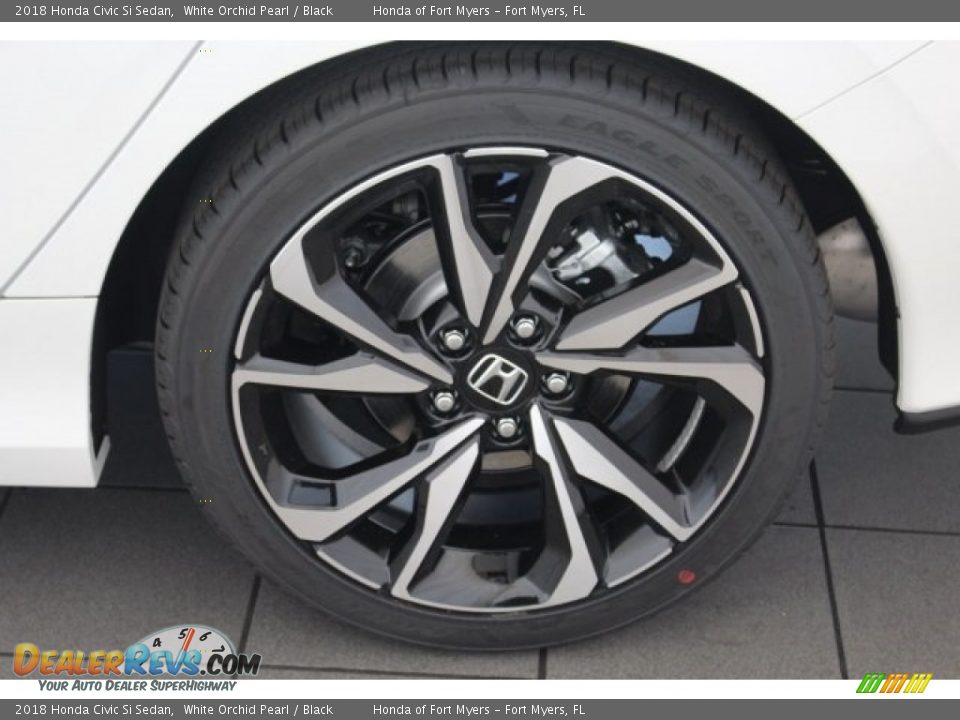 2018 Honda Civic Si Sedan White Orchid Pearl / Black Photo #13