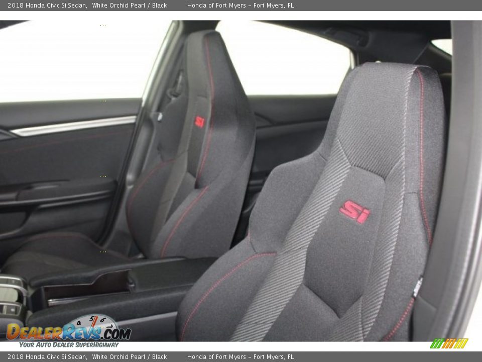 2018 Honda Civic Si Sedan White Orchid Pearl / Black Photo #17