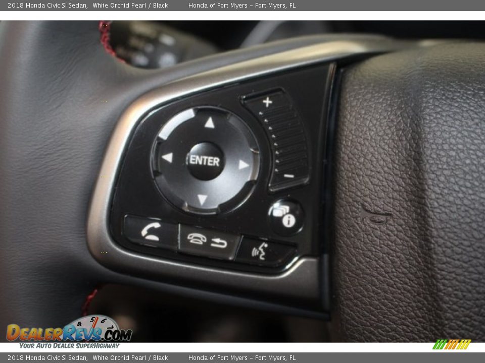 2018 Honda Civic Si Sedan White Orchid Pearl / Black Photo #20