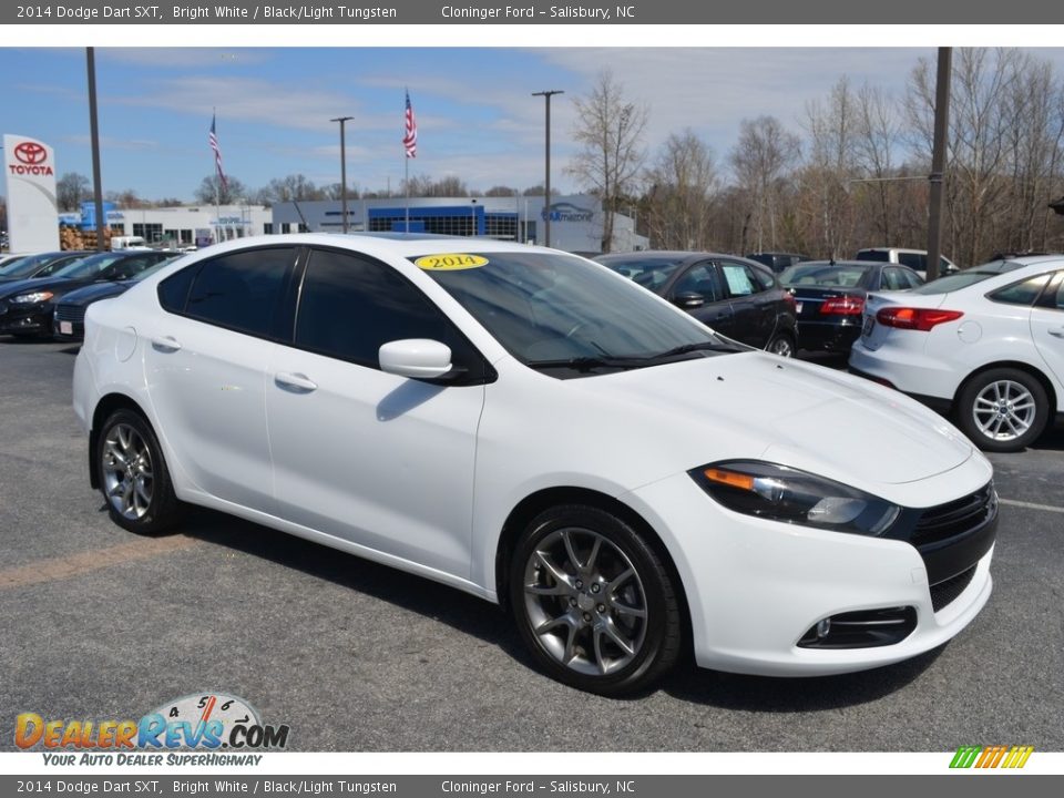 2014 Dodge Dart SXT Bright White / Black/Light Tungsten Photo #1