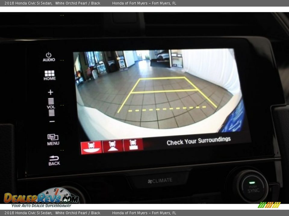 2018 Honda Civic Si Sedan White Orchid Pearl / Black Photo #25