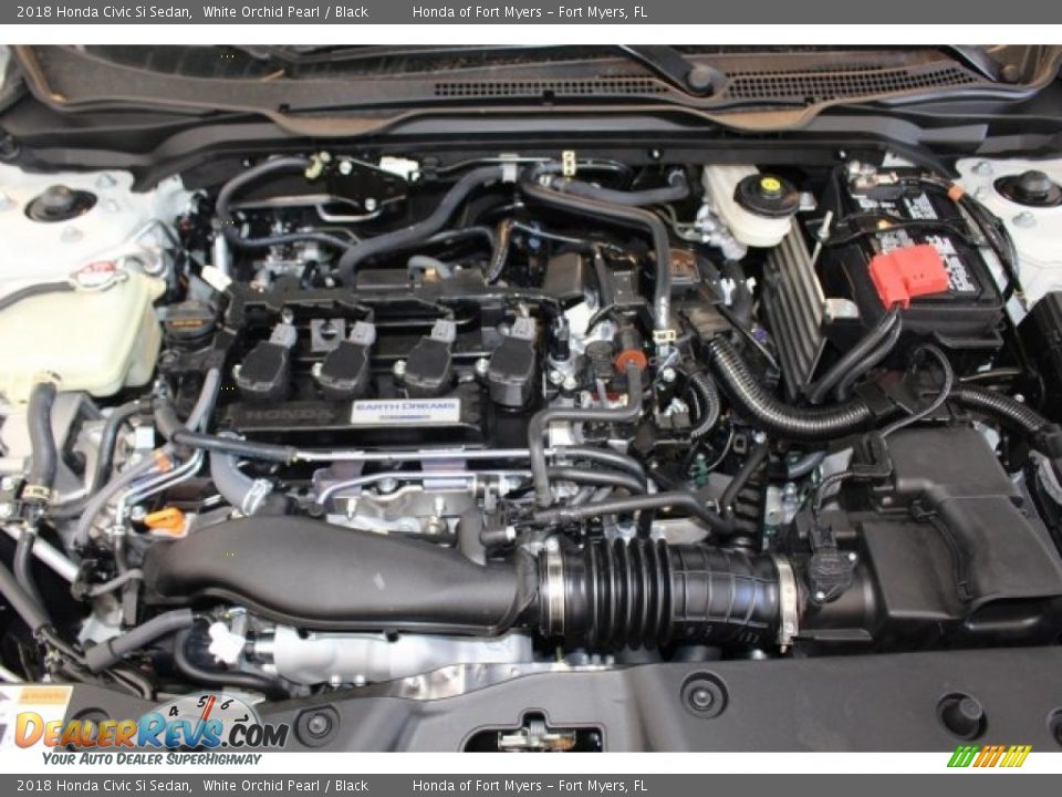 2018 Honda Civic Si Sedan White Orchid Pearl / Black Photo #34