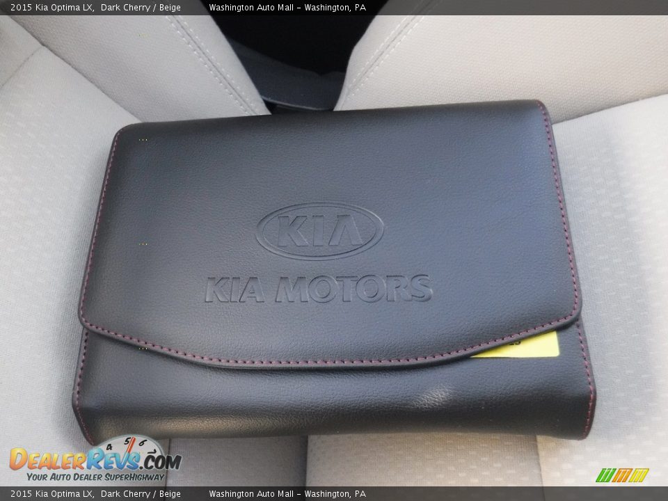 2015 Kia Optima LX Dark Cherry / Beige Photo #23