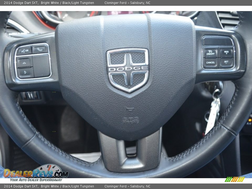 2014 Dodge Dart SXT Bright White / Black/Light Tungsten Photo #22
