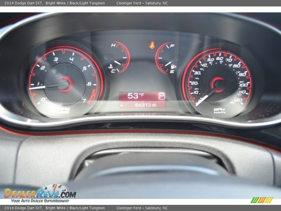 2014 Dodge Dart SXT Bright White / Black/Light Tungsten Photo #23