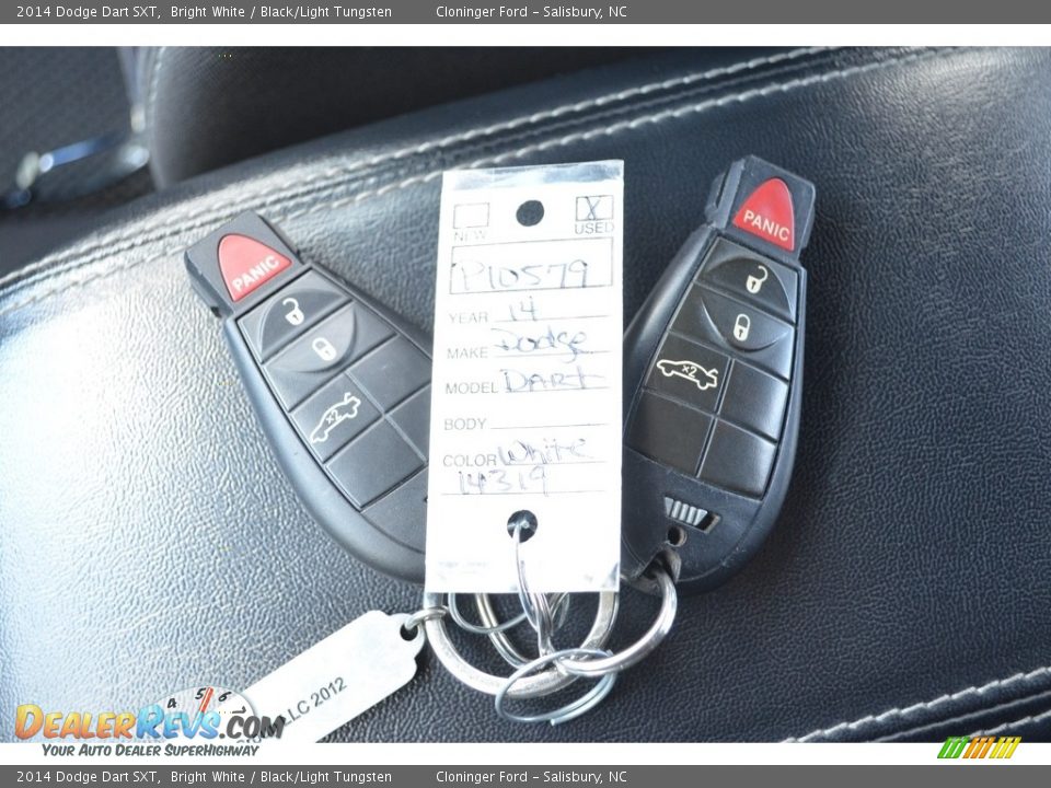 2014 Dodge Dart SXT Bright White / Black/Light Tungsten Photo #25