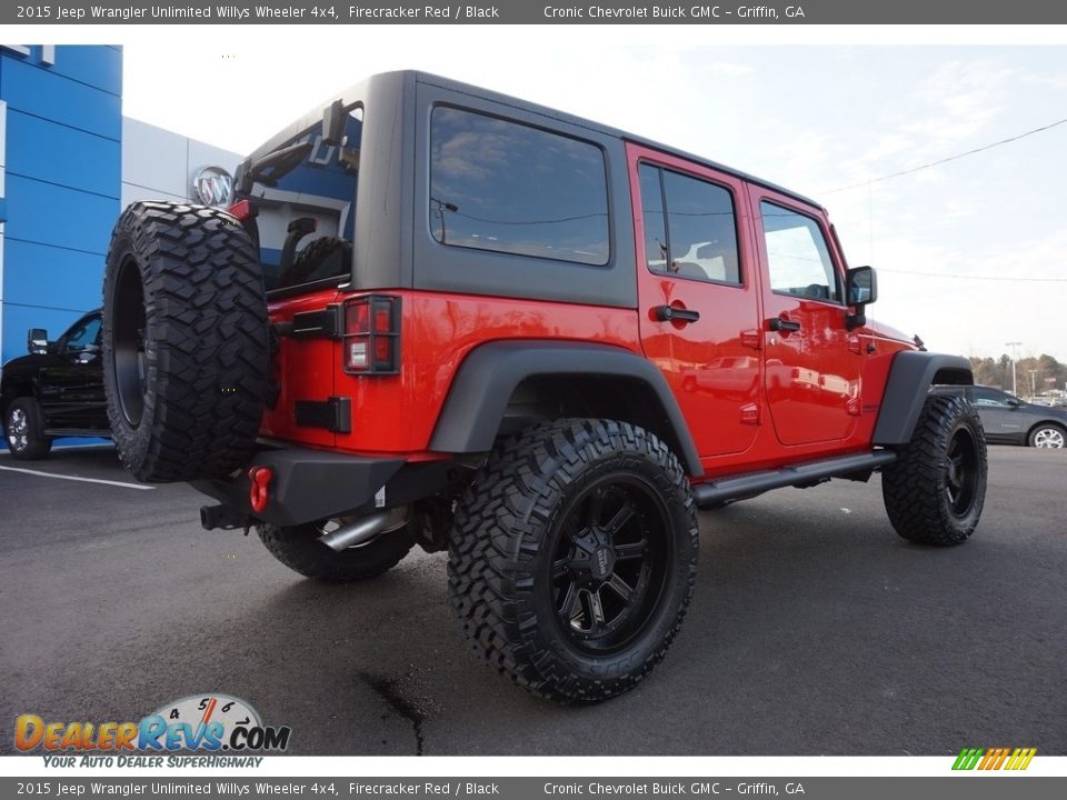 2015 Jeep Wrangler Unlimited Willys Wheeler 4x4 Firecracker Red / Black Photo #14