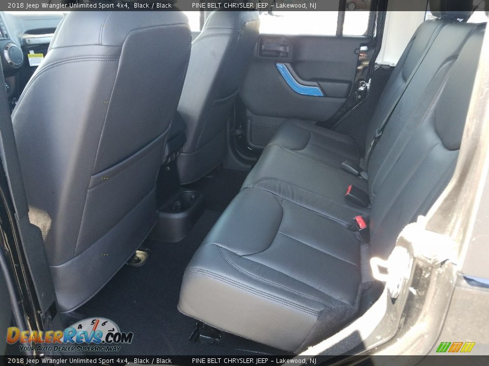 2018 Jeep Wrangler Unlimited Sport 4x4 Black / Black Photo #8