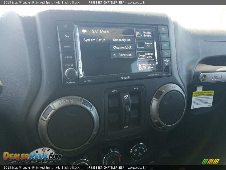 2018 Jeep Wrangler Unlimited Sport 4x4 Black / Black Photo #10