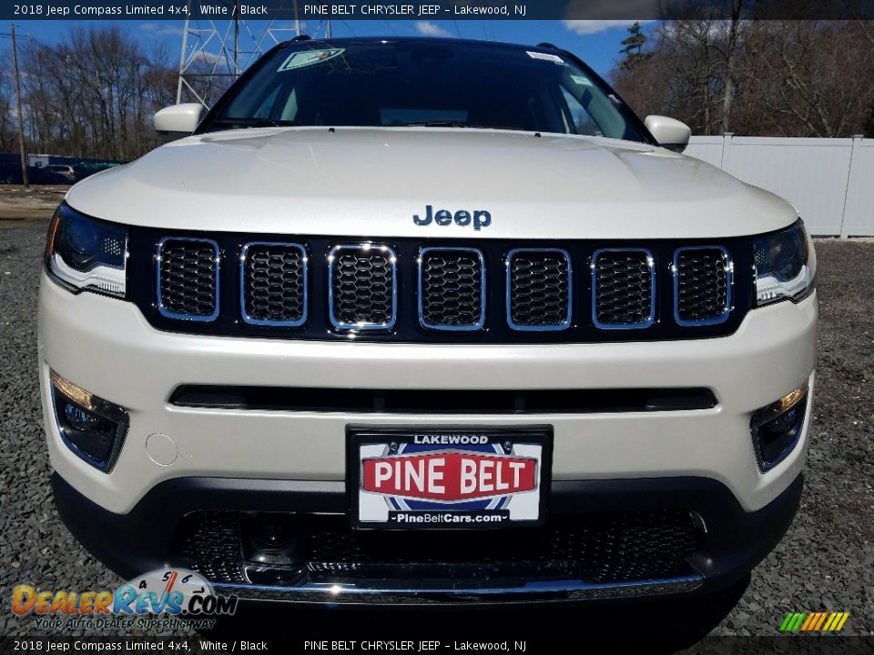 2018 Jeep Compass Limited 4x4 White / Black Photo #2