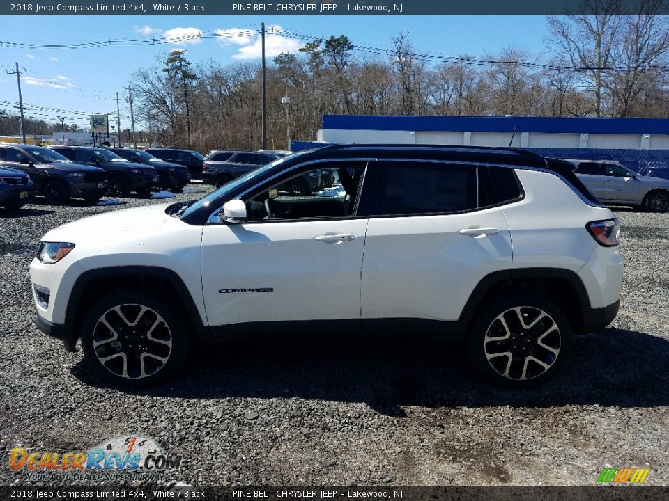 2018 Jeep Compass Limited 4x4 White / Black Photo #3