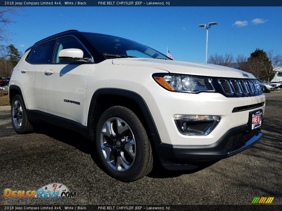 2018 Jeep Compass Limited 4x4 White / Black Photo #1