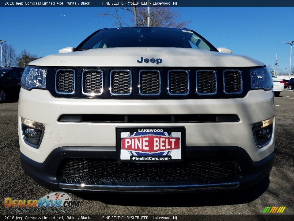 2018 Jeep Compass Limited 4x4 White / Black Photo #2