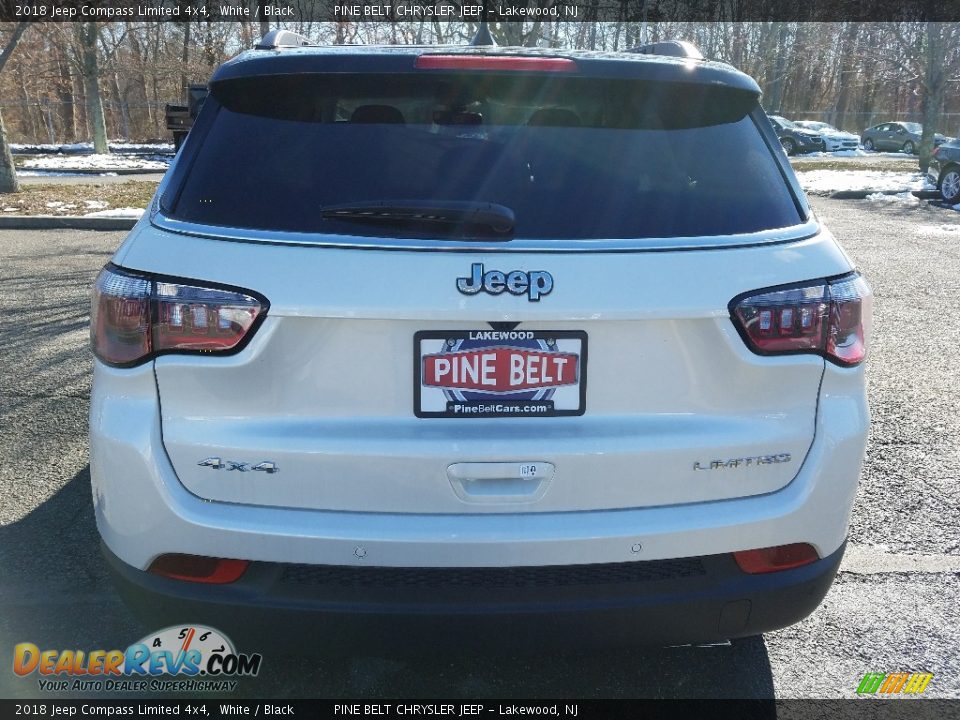 2018 Jeep Compass Limited 4x4 White / Black Photo #5