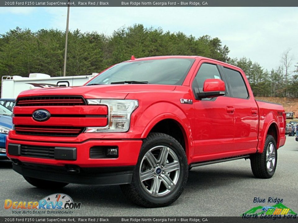 2018 Ford F150 Lariat SuperCrew 4x4 Race Red / Black Photo #1