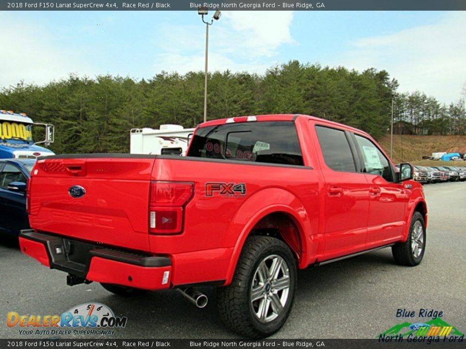 2018 Ford F150 Lariat SuperCrew 4x4 Race Red / Black Photo #5