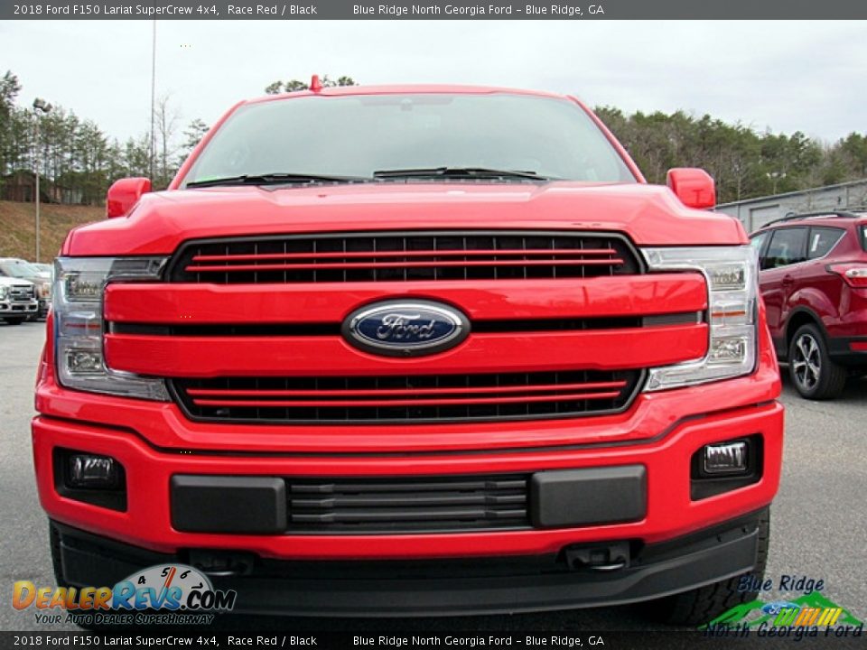 2018 Ford F150 Lariat SuperCrew 4x4 Race Red / Black Photo #8
