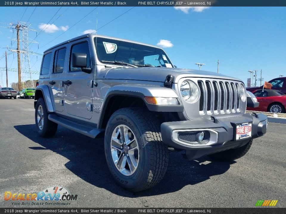 2018 Jeep Wrangler Unlimited Sahara 4x4 Billet Silver Metallic / Black Photo #1