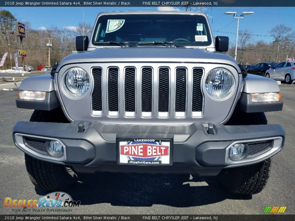 2018 Jeep Wrangler Unlimited Sahara 4x4 Billet Silver Metallic / Black Photo #2