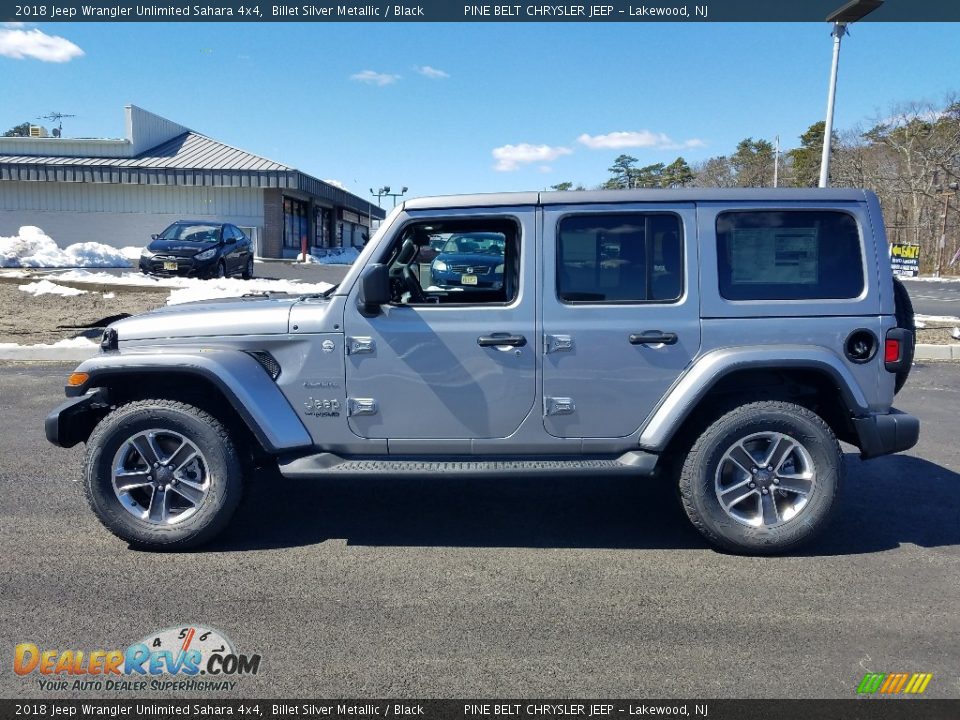 2018 Jeep Wrangler Unlimited Sahara 4x4 Billet Silver Metallic / Black Photo #3