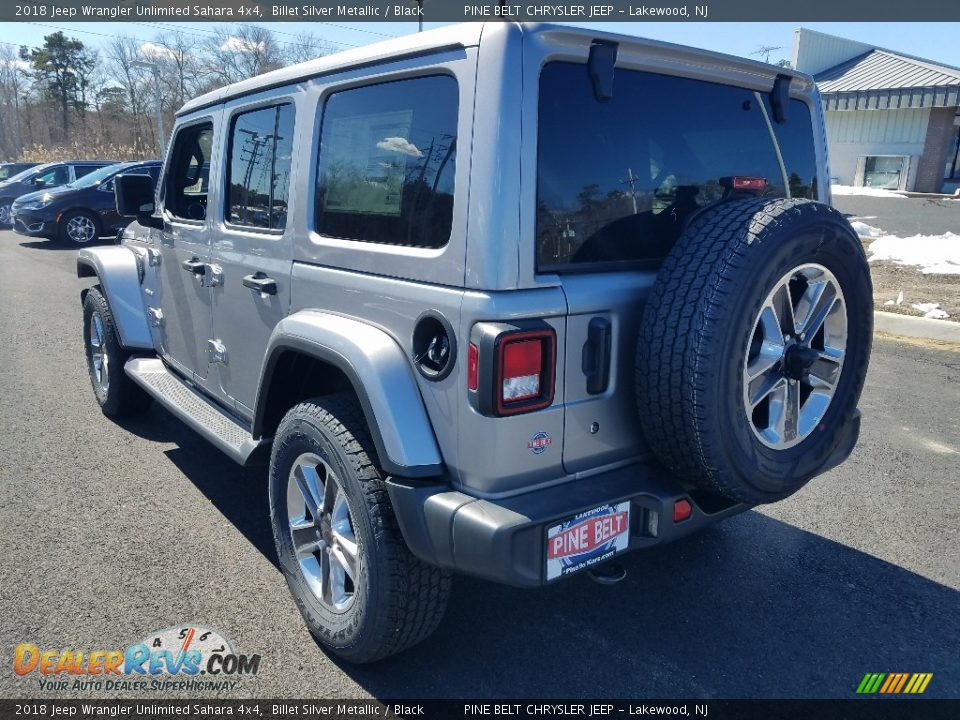 2018 Jeep Wrangler Unlimited Sahara 4x4 Billet Silver Metallic / Black Photo #4