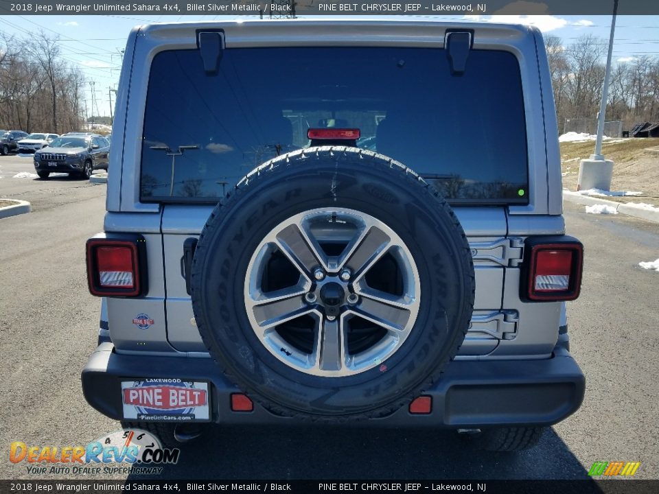 2018 Jeep Wrangler Unlimited Sahara 4x4 Billet Silver Metallic / Black Photo #5