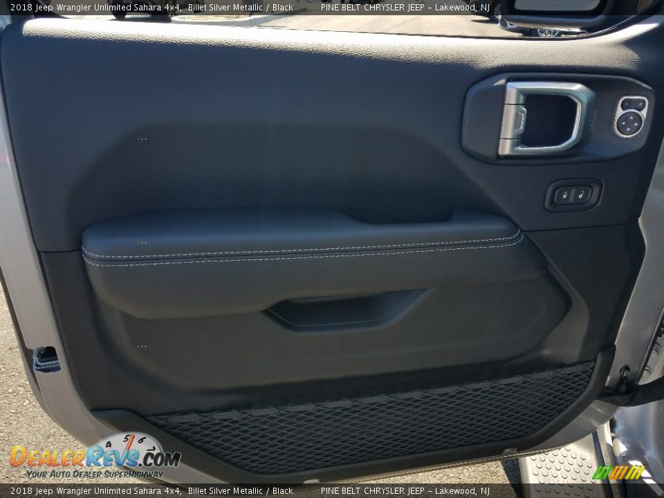 2018 Jeep Wrangler Unlimited Sahara 4x4 Billet Silver Metallic / Black Photo #6