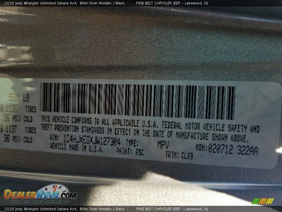 2018 Jeep Wrangler Unlimited Sahara 4x4 Billet Silver Metallic / Black Photo #9