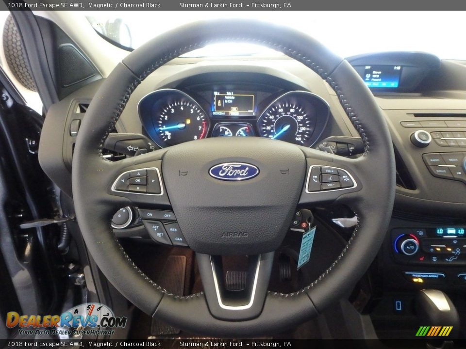 2018 Ford Escape SE 4WD Magnetic / Charcoal Black Photo #15