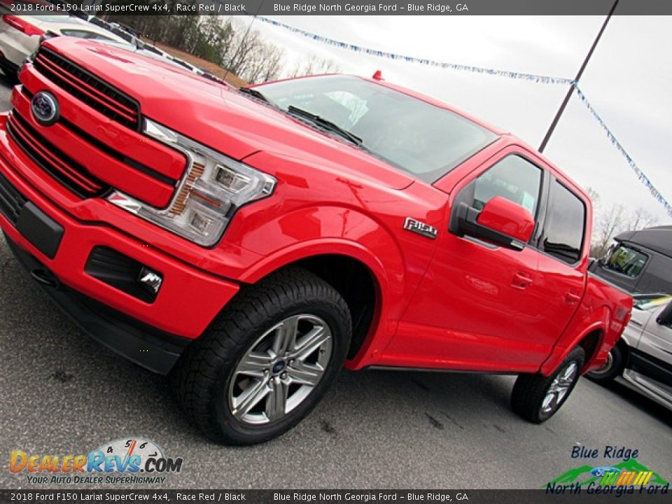 2018 Ford F150 Lariat SuperCrew 4x4 Race Red / Black Photo #34