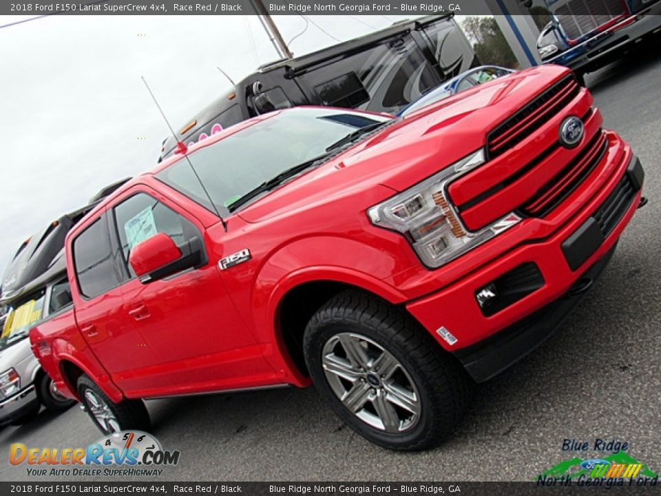 2018 Ford F150 Lariat SuperCrew 4x4 Race Red / Black Photo #35