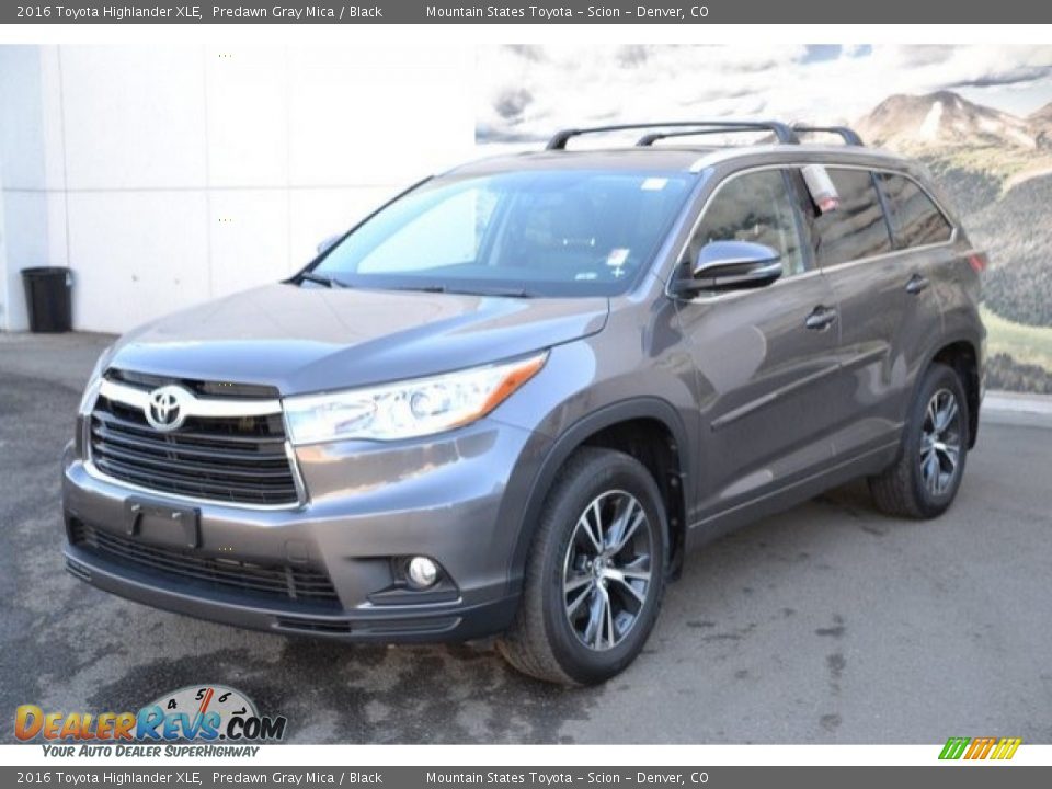 2016 Toyota Highlander XLE Predawn Gray Mica / Black Photo #3