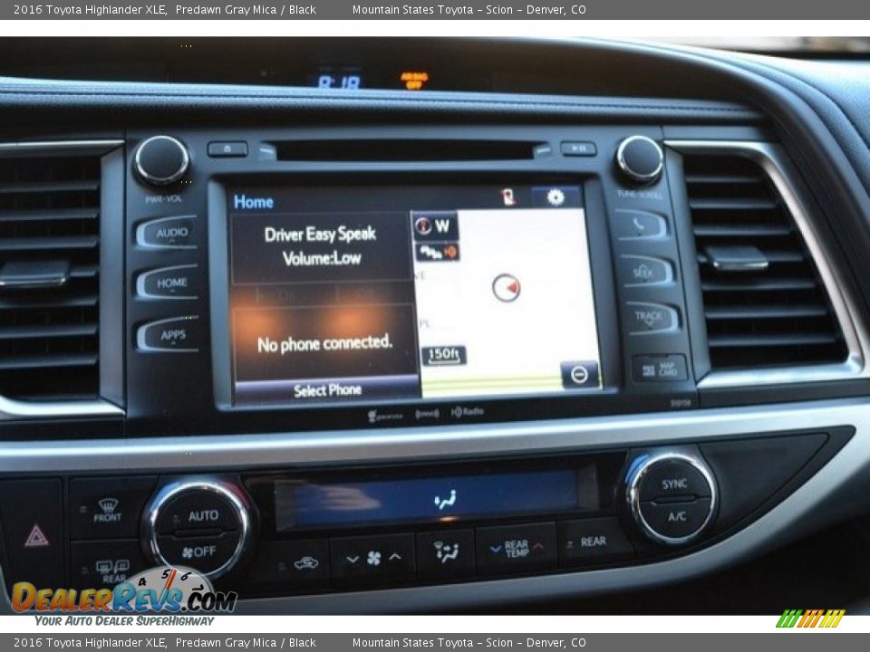 2016 Toyota Highlander XLE Predawn Gray Mica / Black Photo #9