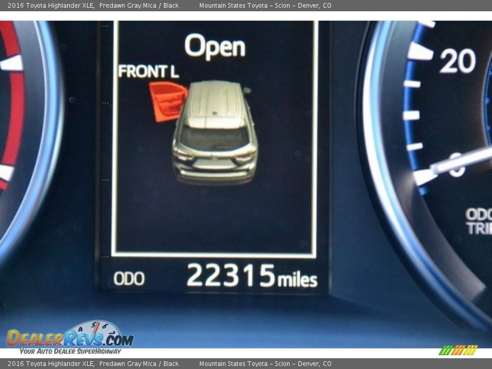 2016 Toyota Highlander XLE Predawn Gray Mica / Black Photo #10