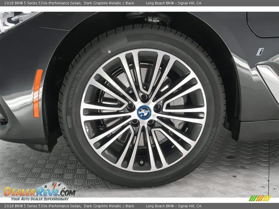 2018 BMW 5 Series 530e iPerfomance Sedan Dark Graphite Metallic / Black Photo #9