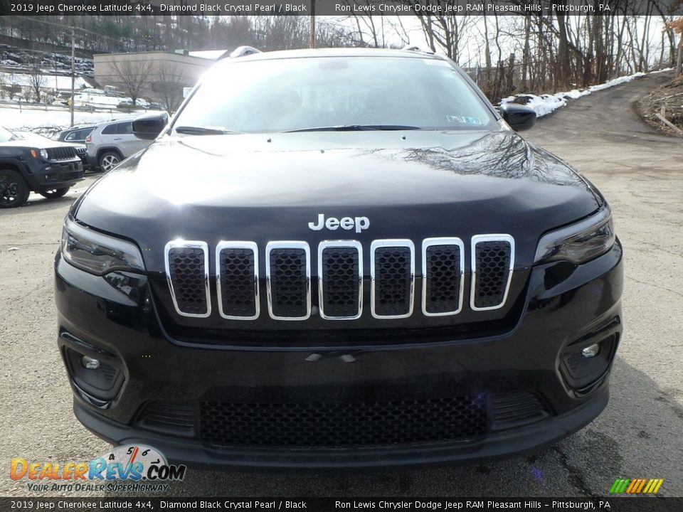 2019 Jeep Cherokee Latitude 4x4 Diamond Black Crystal Pearl / Black Photo #8