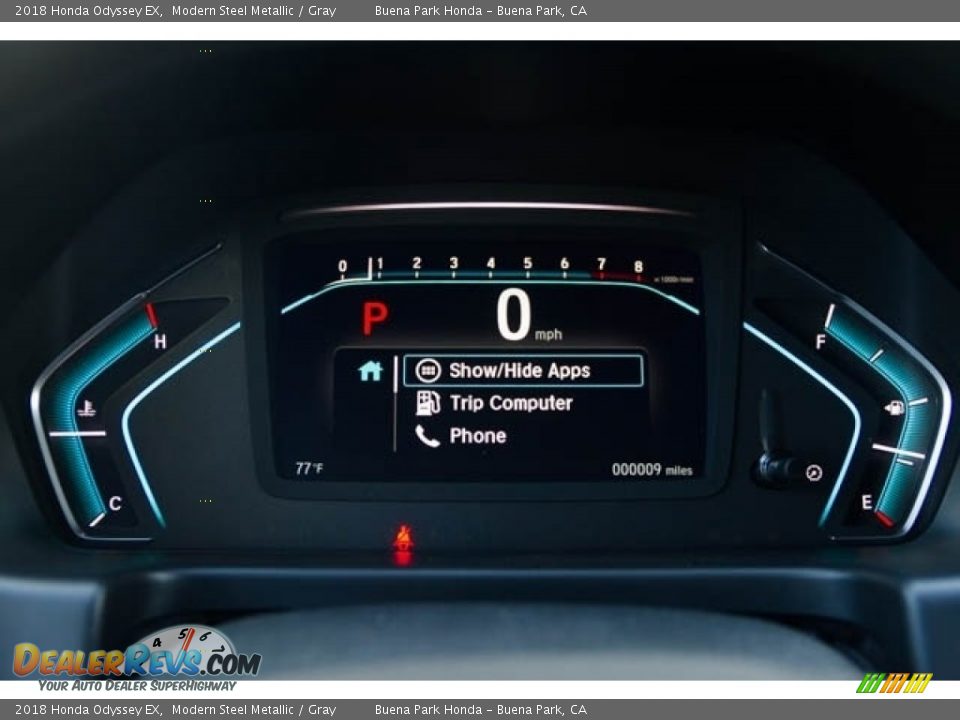 2018 Honda Odyssey EX Modern Steel Metallic / Gray Photo #17