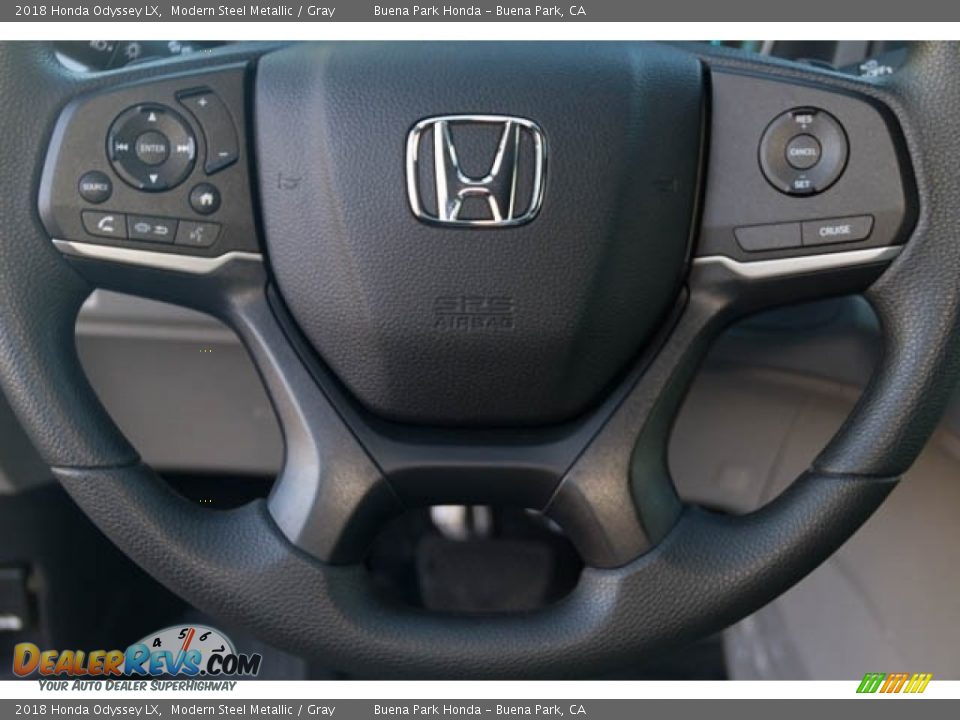 2018 Honda Odyssey LX Modern Steel Metallic / Gray Photo #9