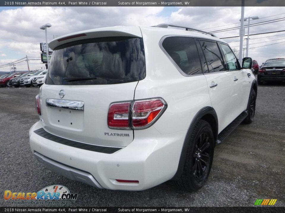 2018 Nissan Armada Platinum 4x4 Pearl White / Charcoal Photo #4