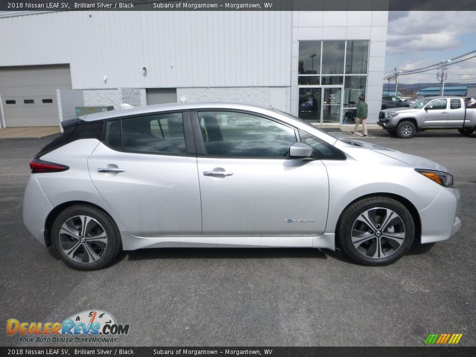 Brilliant Silver 2018 Nissan LEAF SV Photo #3