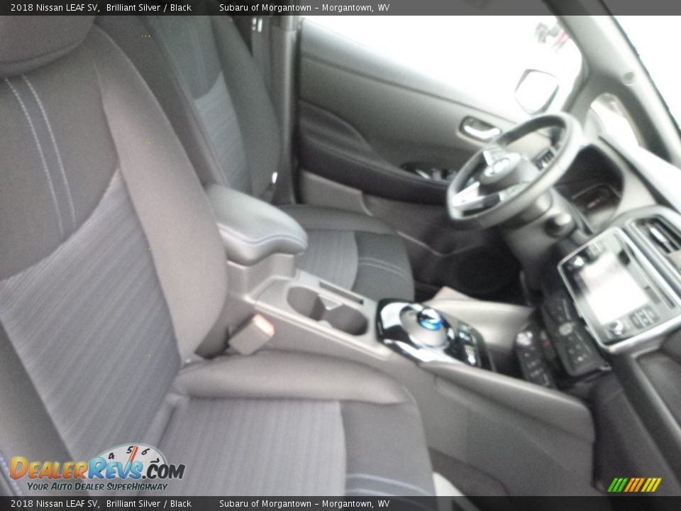 2018 Nissan LEAF SV Brilliant Silver / Black Photo #10