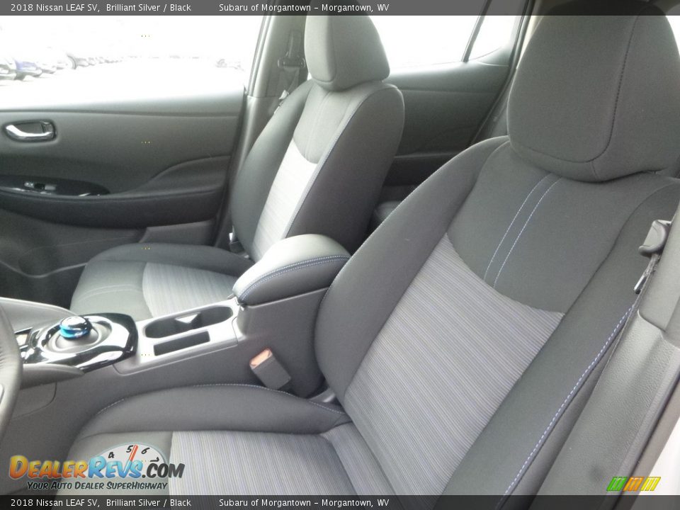 2018 Nissan LEAF SV Brilliant Silver / Black Photo #14