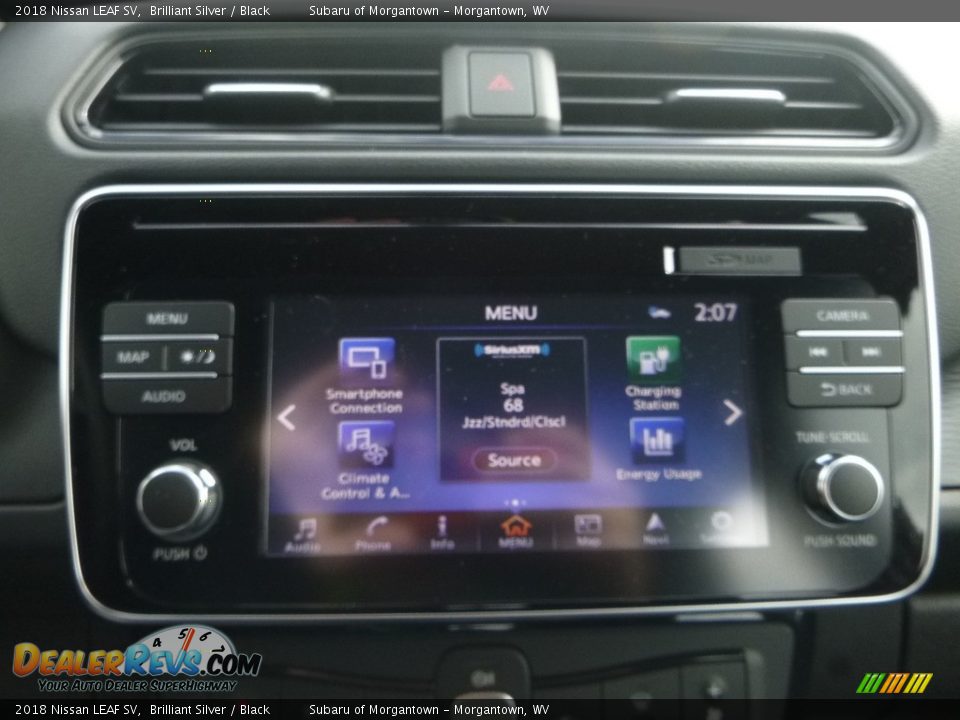 2018 Nissan LEAF SV Brilliant Silver / Black Photo #17