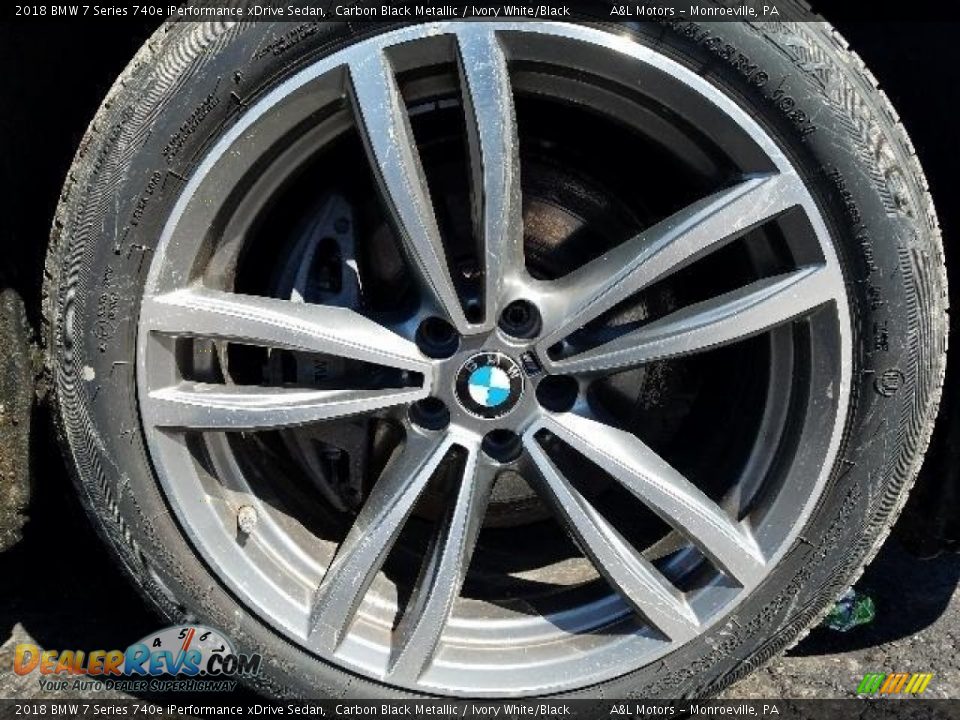 2018 BMW 7 Series 740e iPerformance xDrive Sedan Carbon Black Metallic / Ivory White/Black Photo #6