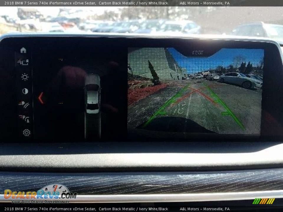 2018 BMW 7 Series 740e iPerformance xDrive Sedan Carbon Black Metallic / Ivory White/Black Photo #11