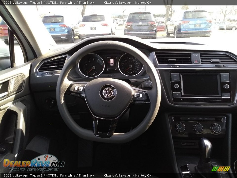 2018 Volkswagen Tiguan S 4MOTION Pure White / Titan Black Photo #4