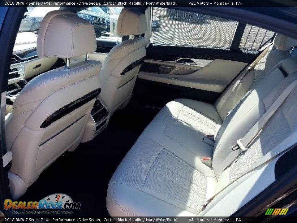 Rear Seat of 2018 BMW 7 Series 740e iPerformance xDrive Sedan Photo #17