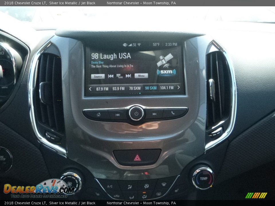 2018 Chevrolet Cruze LT Silver Ice Metallic / Jet Black Photo #16