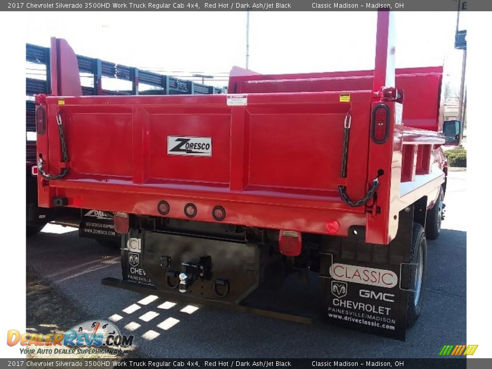 2017 Chevrolet Silverado 3500HD Work Truck Regular Cab 4x4 Red Hot / Dark Ash/Jet Black Photo #3